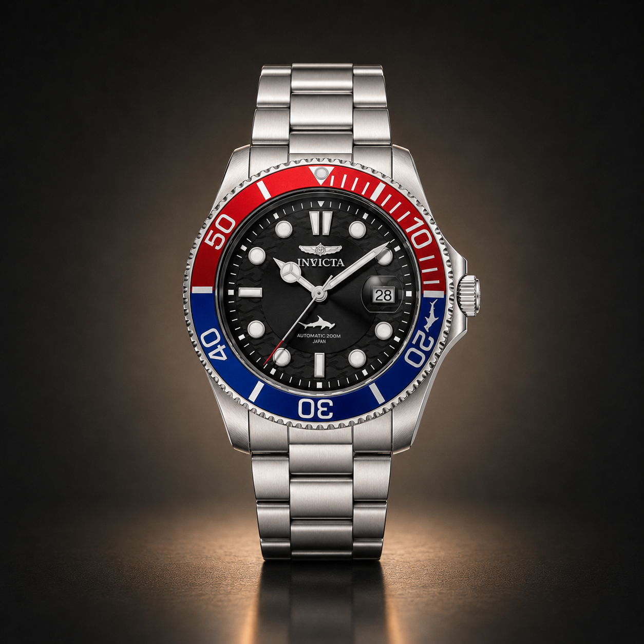 INVICTA PRO DIVER - 42MM (Esfera Negra/Bisel Rojo - Azul)